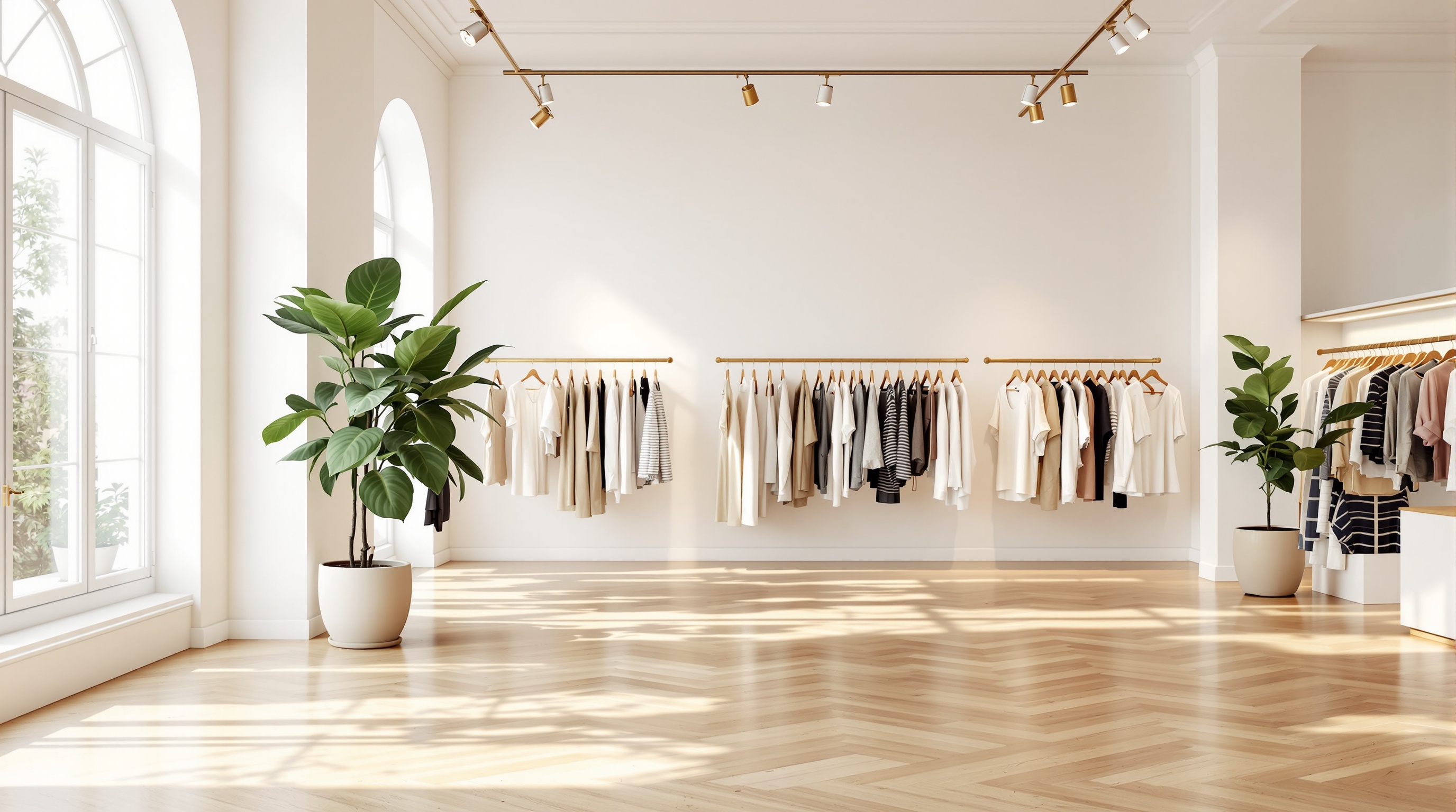 Fashion products flat lay background