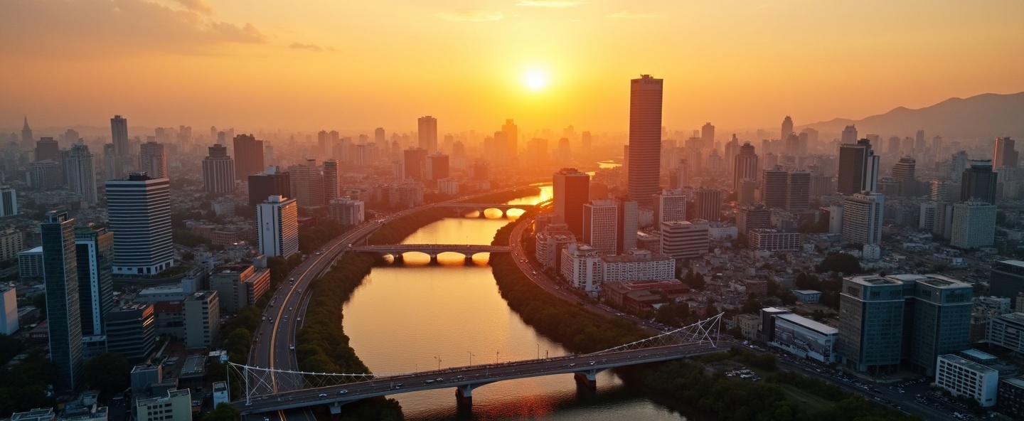 大阪の夕暮れ