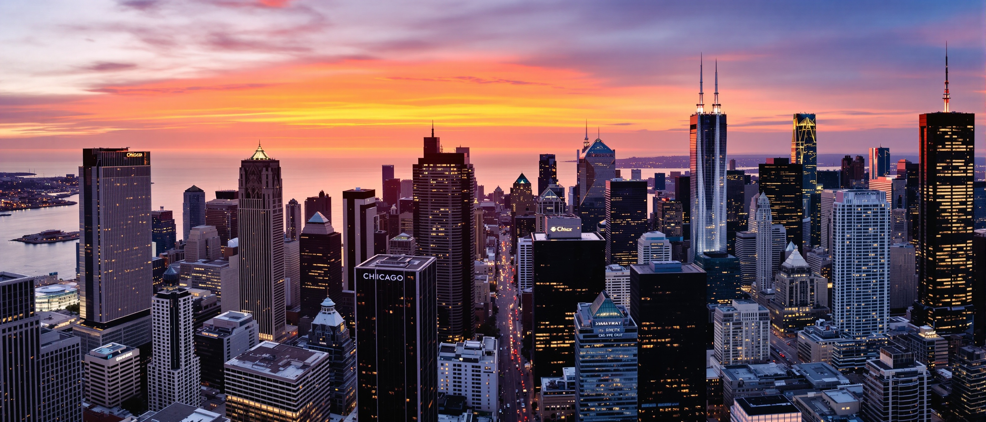 Chicago commercial skyline