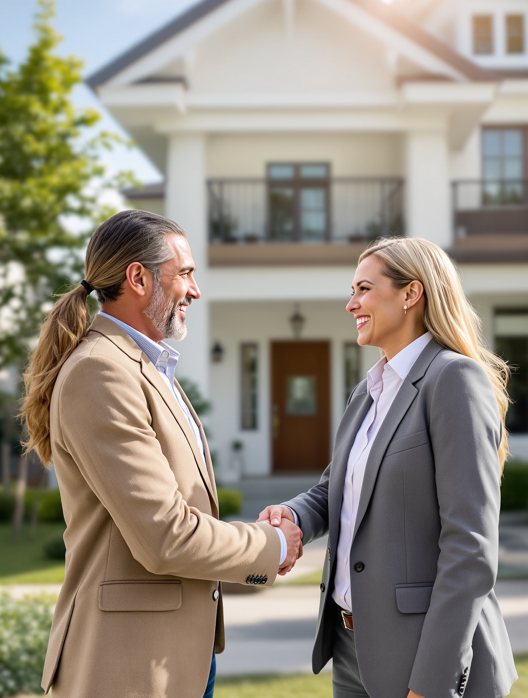 Realtor helping new homeowners