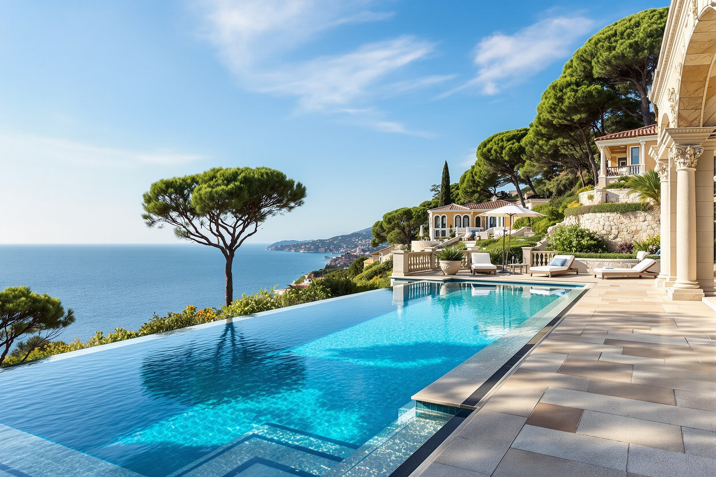 Villa d'exception avec piscine à débordement