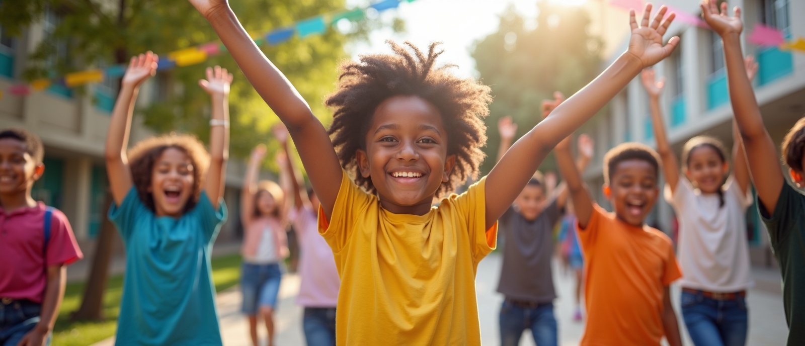 Students celebrating