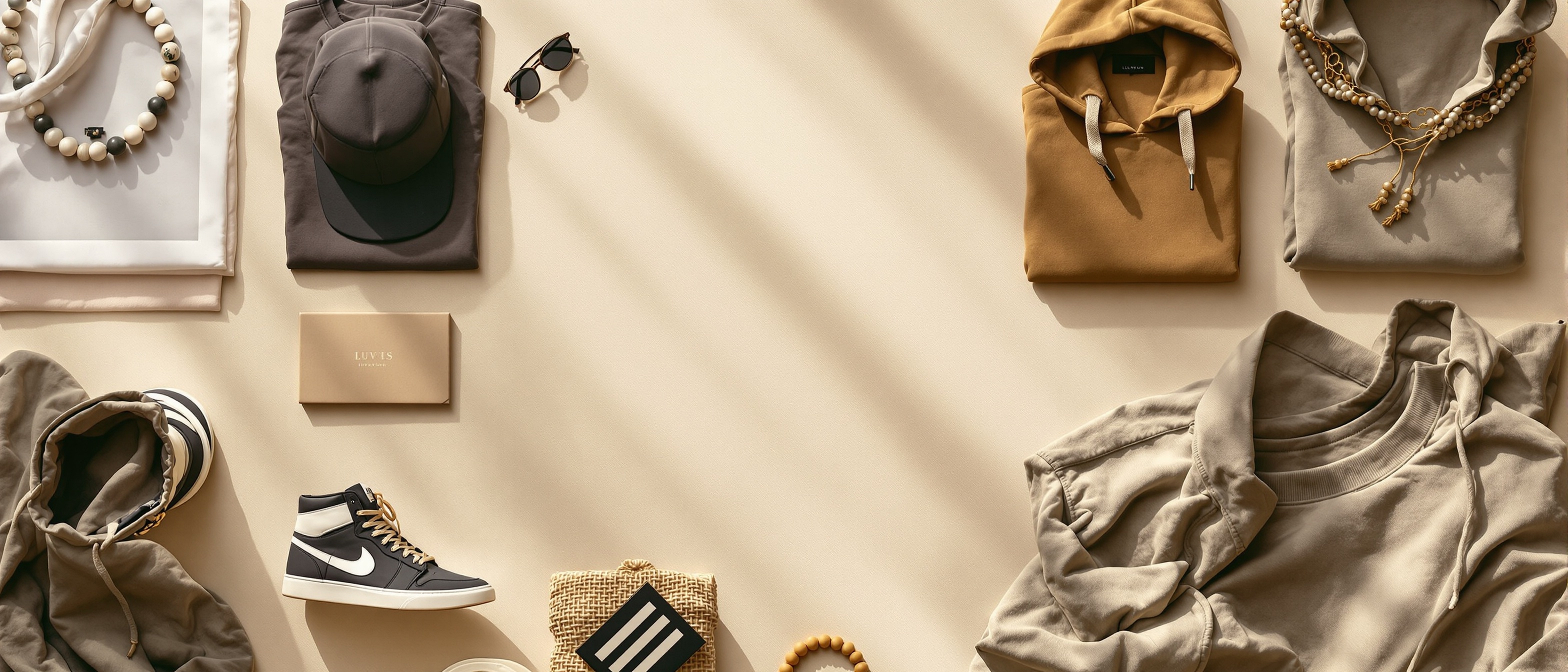 GTBuy streetwear collection flat lay