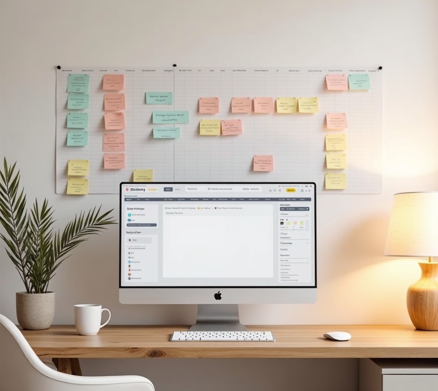 Organized project planning workspace