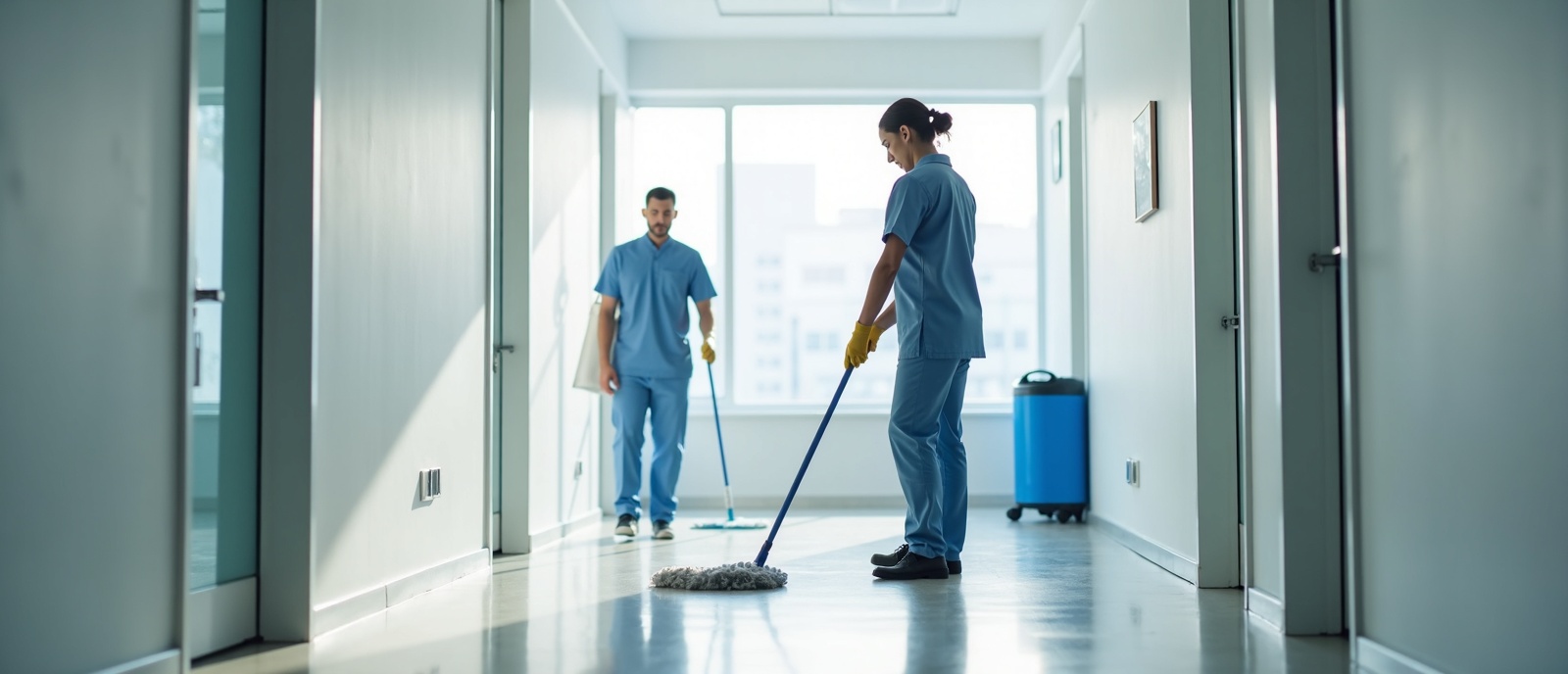 Operatori di pulizia professionali