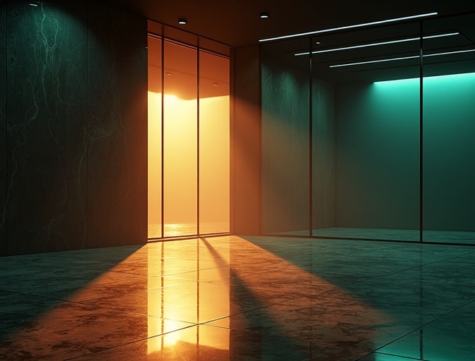 Dark premium office interior