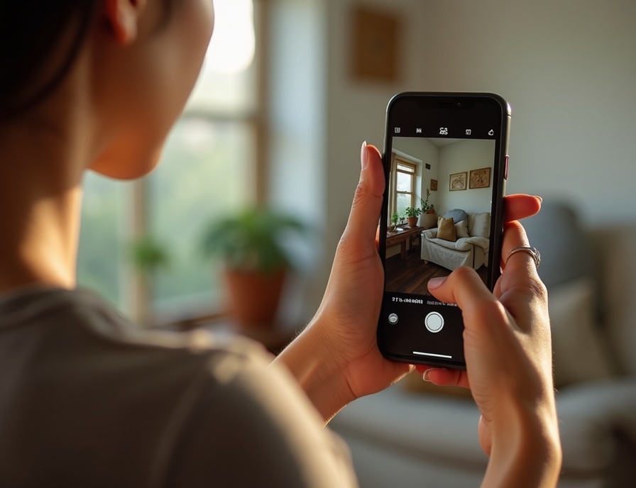 SNS運用代行 - スマートフォンでSNS投稿を操作するシーン