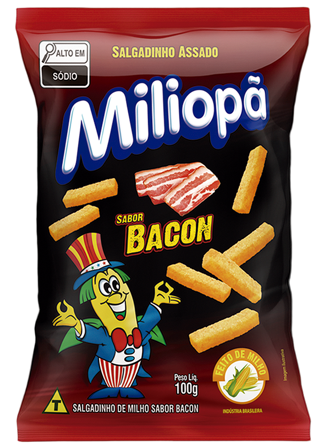 Salgadinho Miliopã Bacon 100g