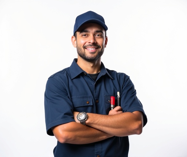 Professional locksmith technician