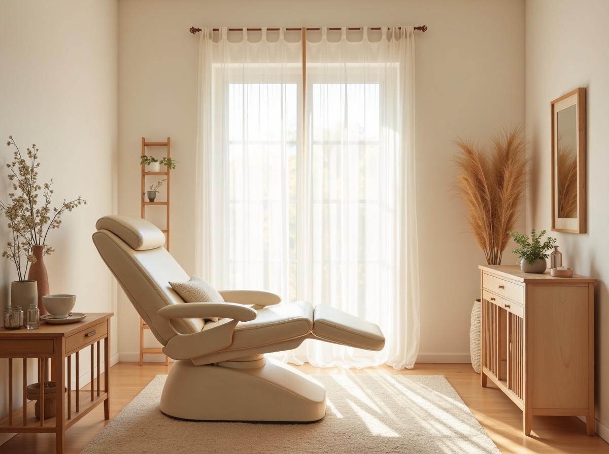 ナチュラルテイストな美容サロンインテリア