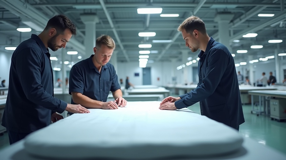 Quality control inspection in EKUS Sailing workshop