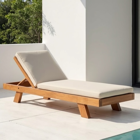 Teak Wood Lounge Chair