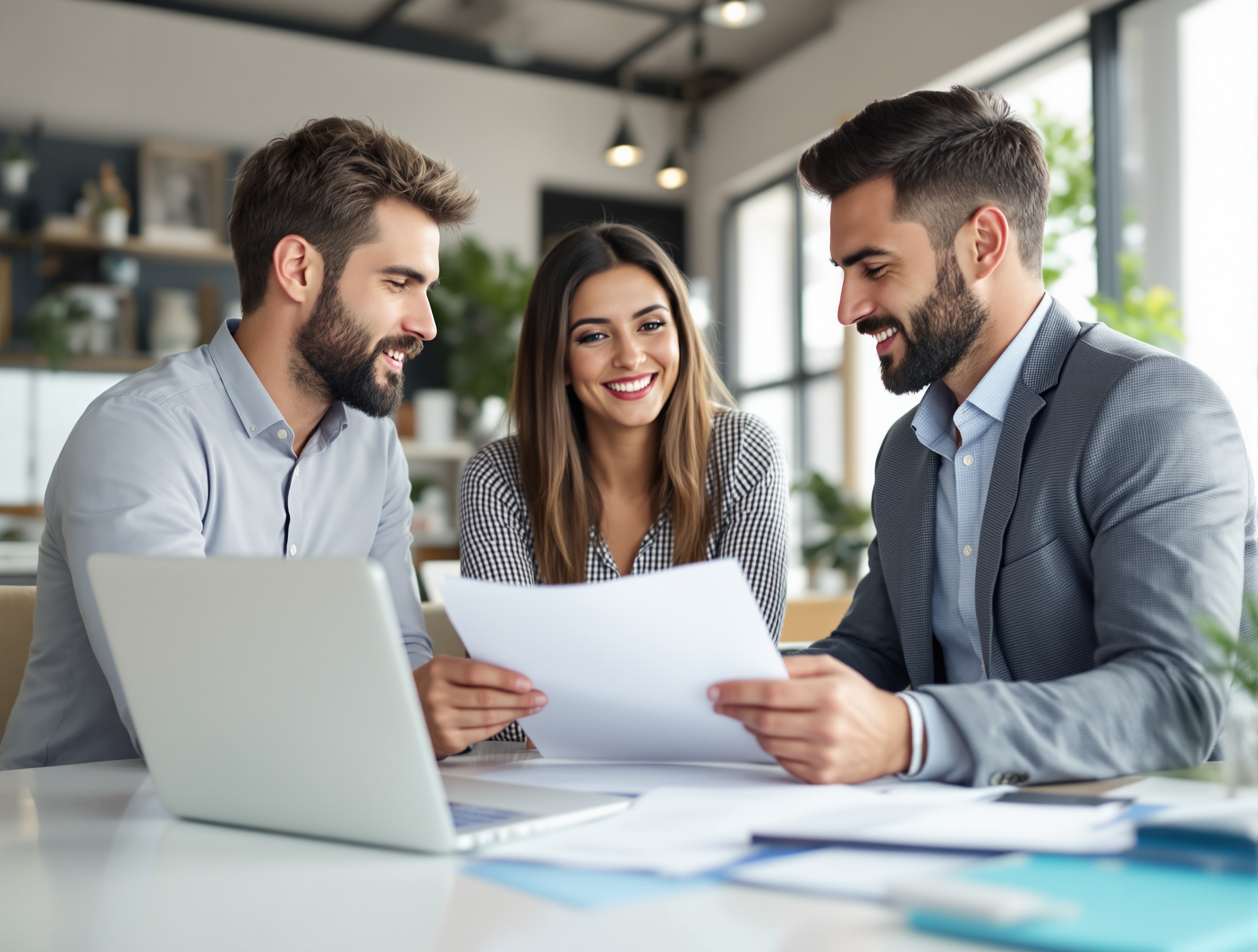 Conseiller expliquant le crédit immobilier