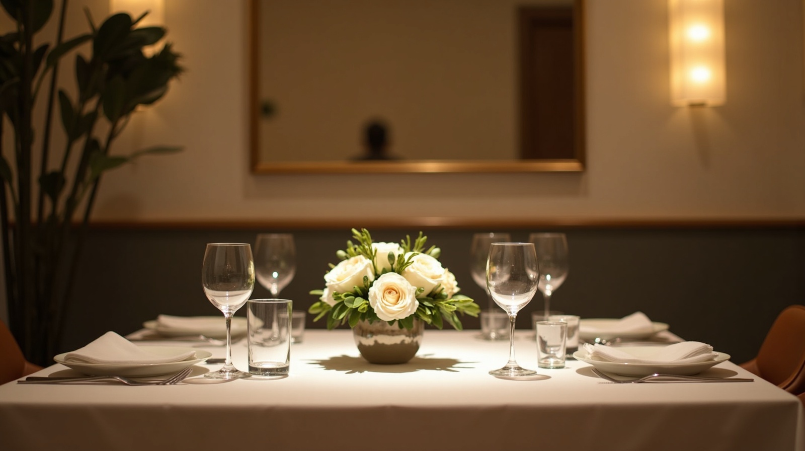 Private chef dining setup in a luxury New York City home