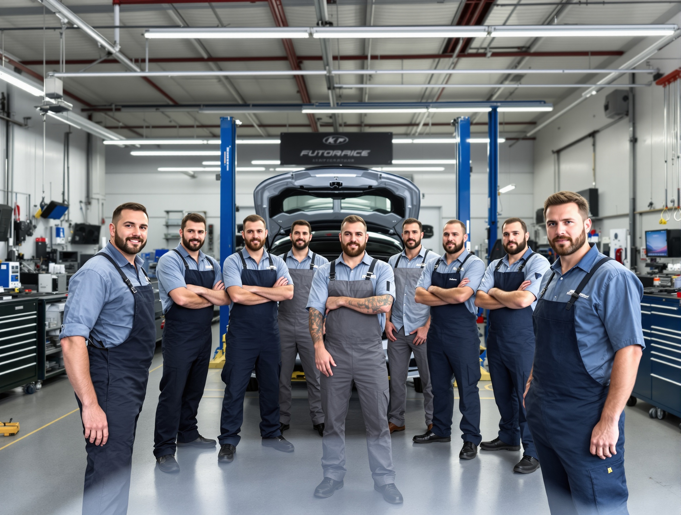 Profesyonel oto servis ekibi