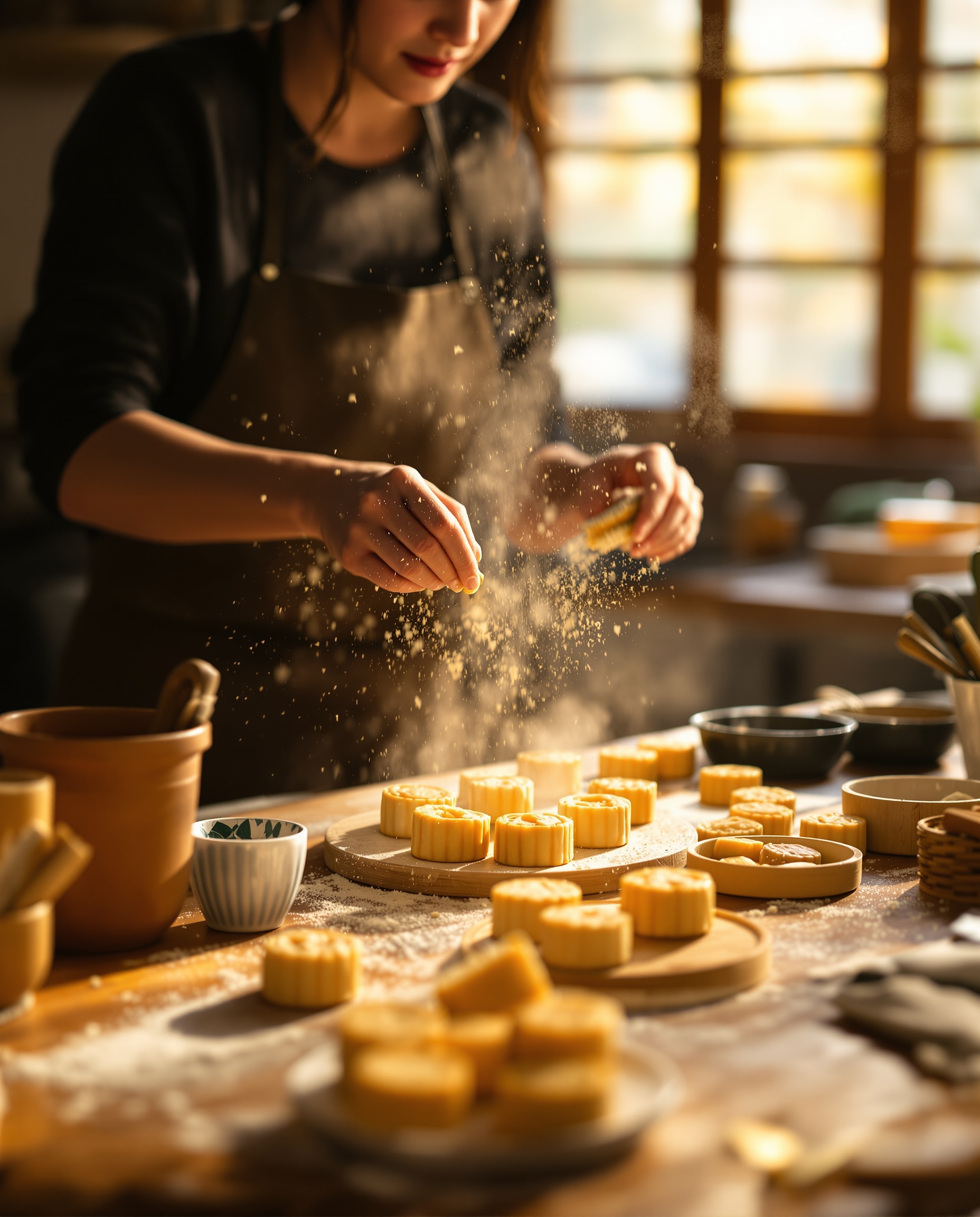 Handmade Mooncake Craftsmanship