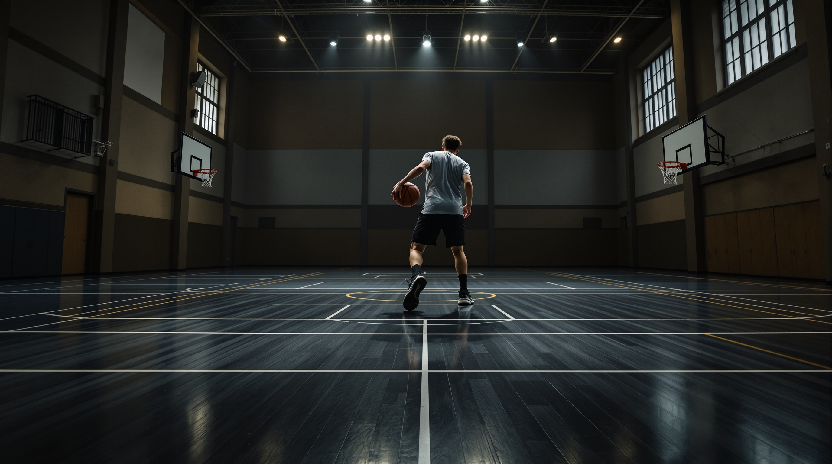 Elite athlete training with discipline and focus