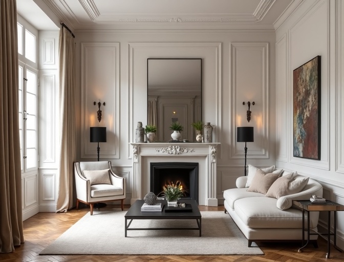 Rénovation Salon Haussmannien