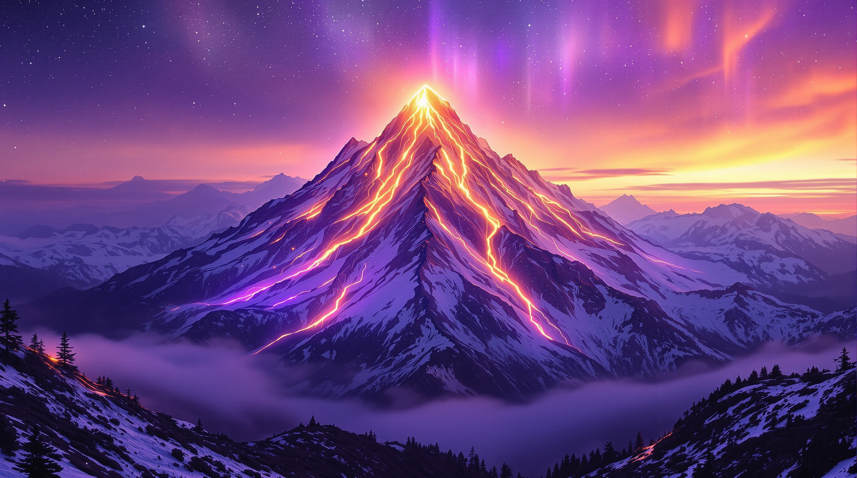 Mt. Shasta mystical twilight