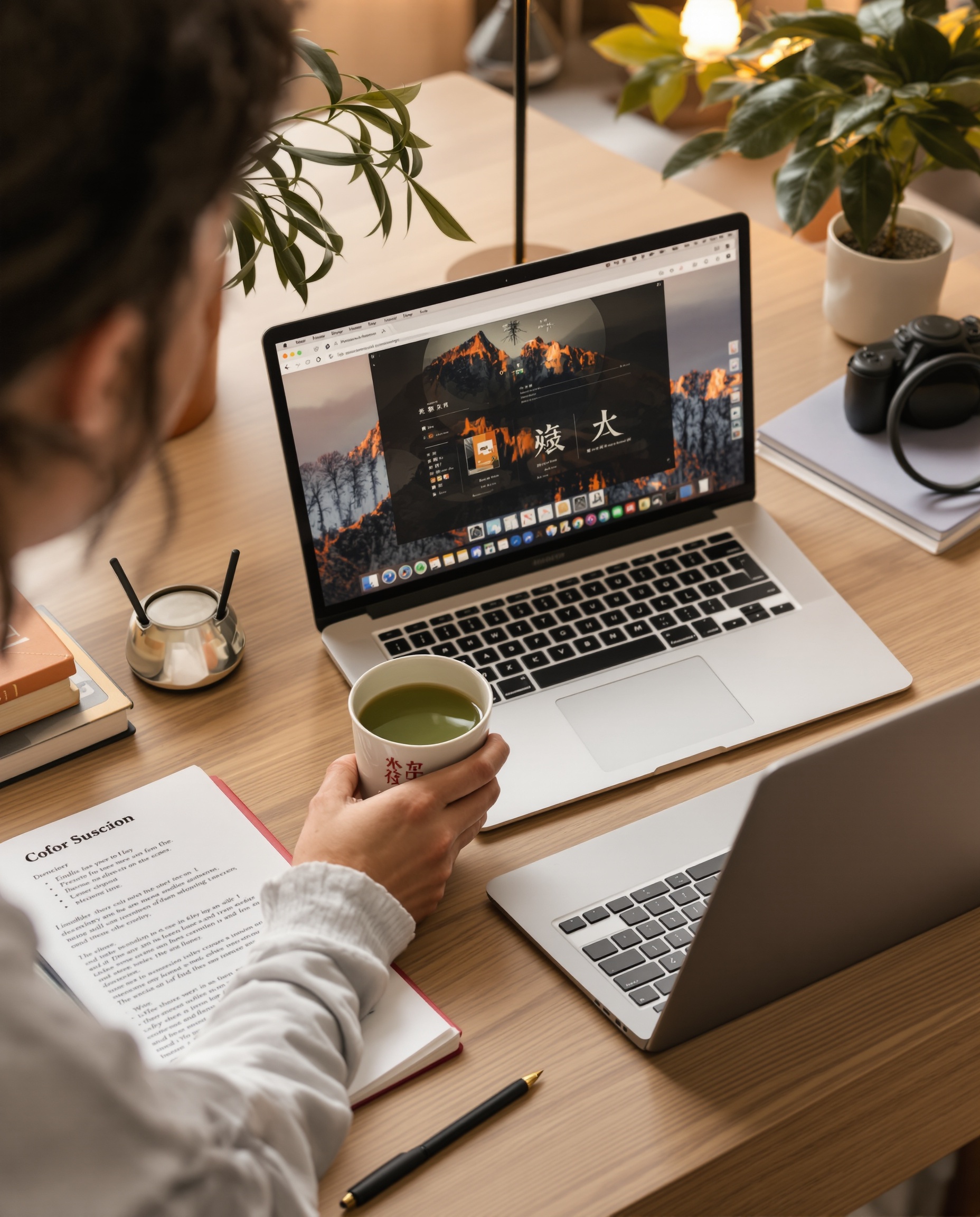 クリエイティブワークスペースでの日本茶