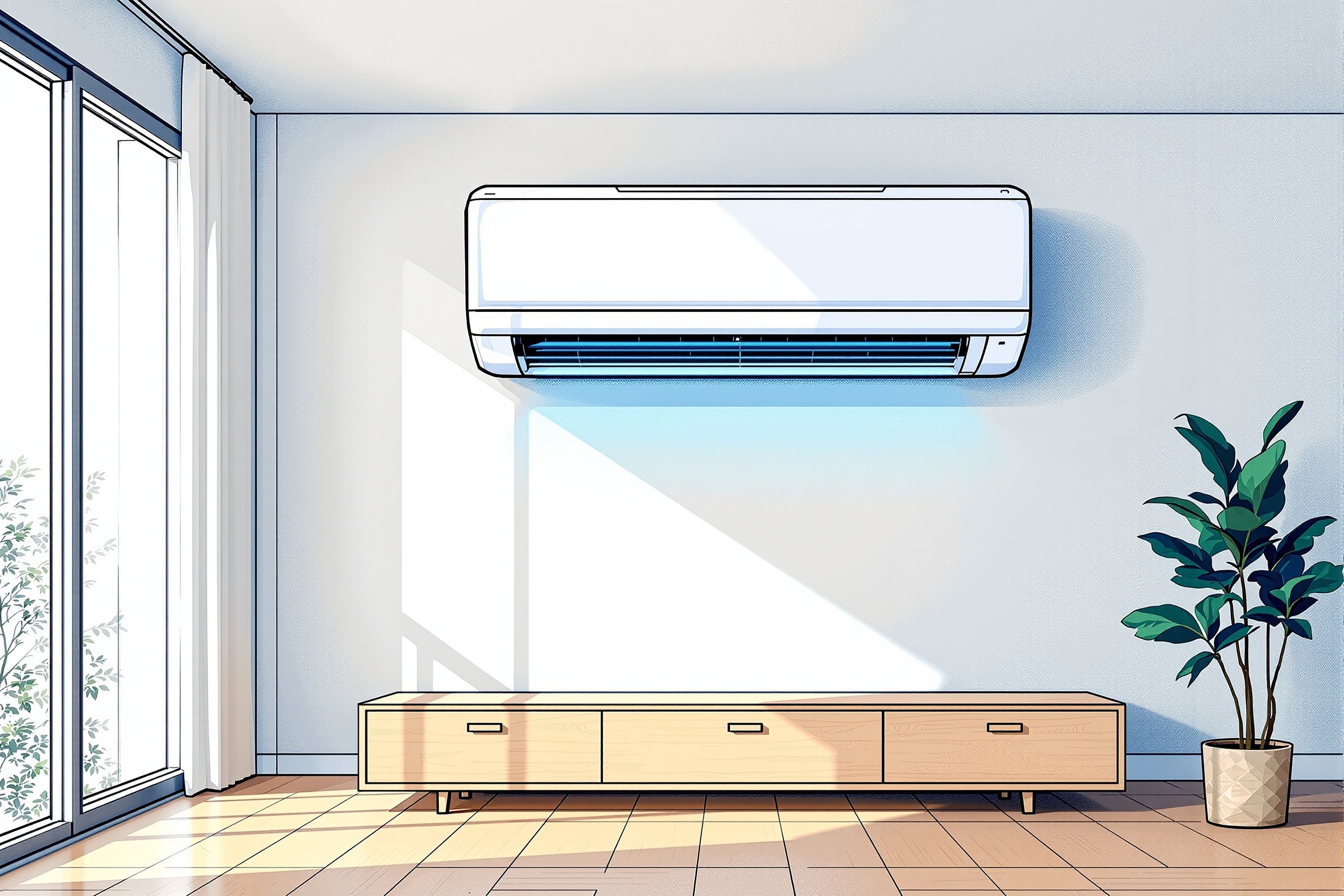 Installation climatisation réversible air-air