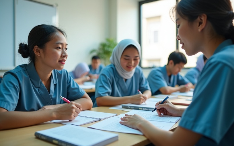 介護技能・日本語をセットで育成