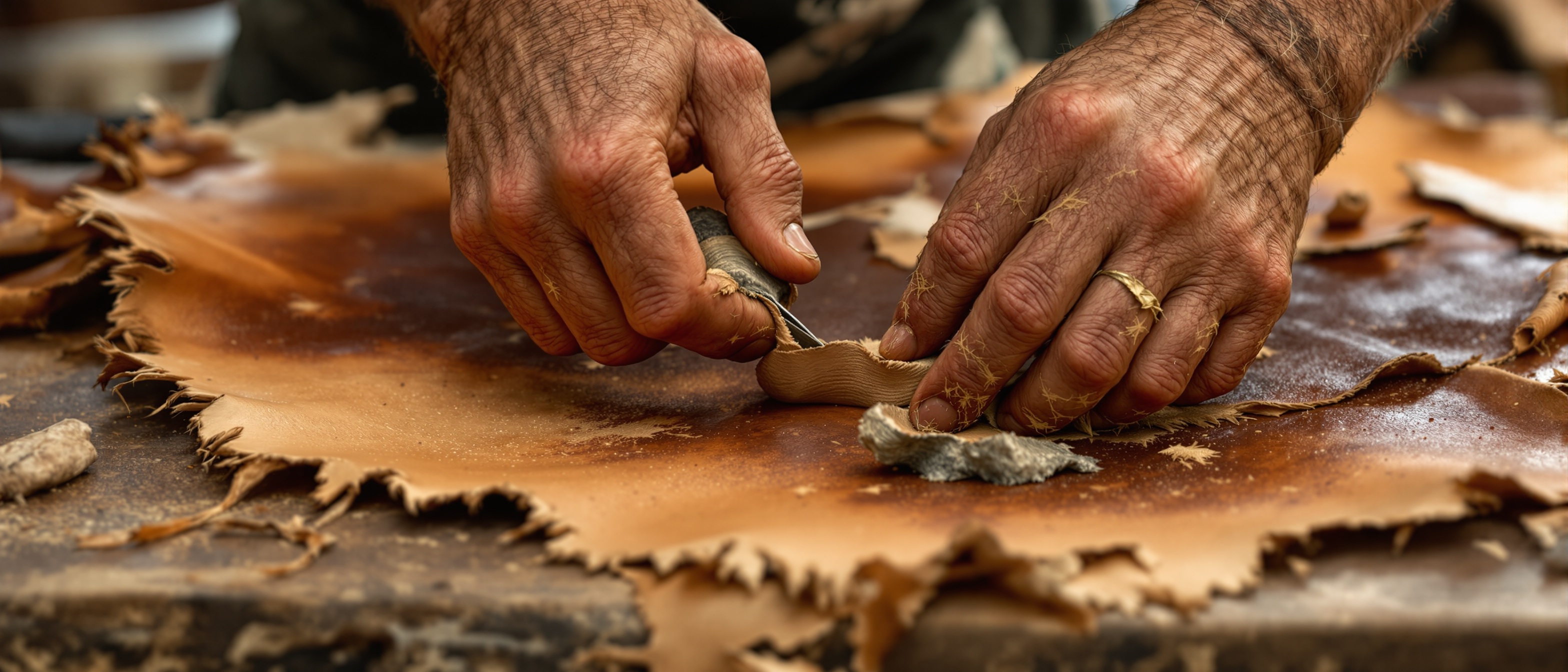 Brain tanning process