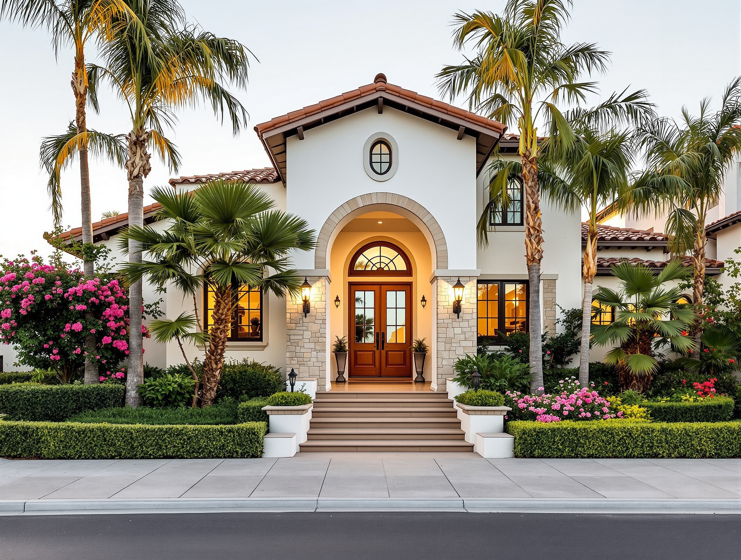 Front entrance of New Existence Recovery home in Huntington Beach
