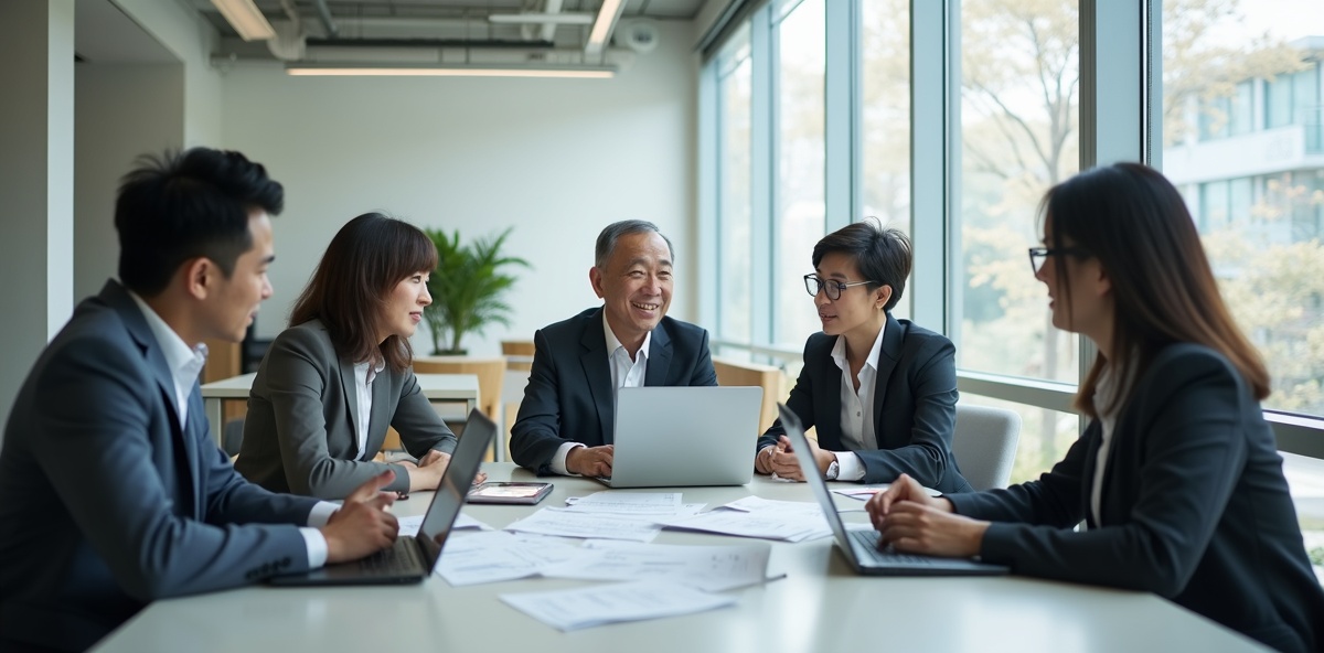 不動産広告会社の戦略会議