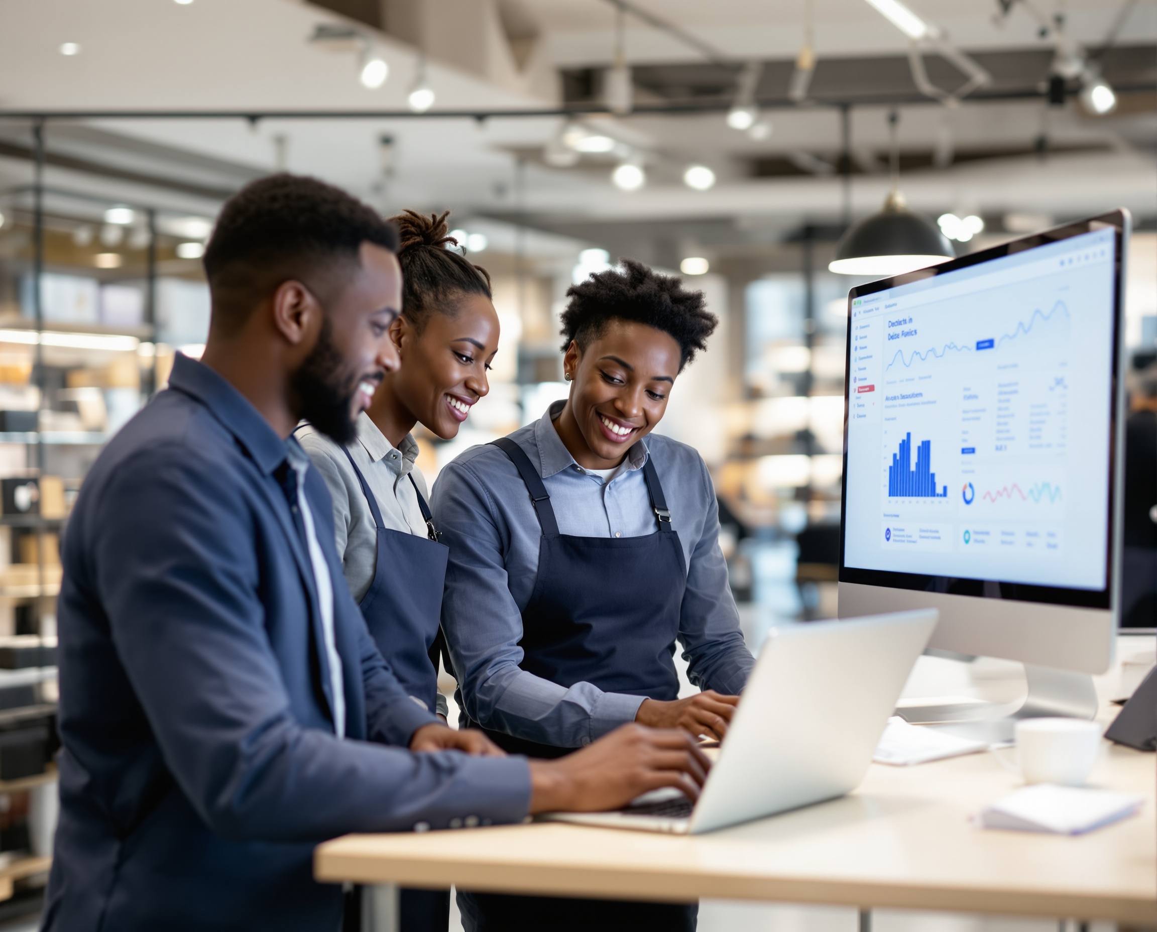 South African business team using Prodify business management software