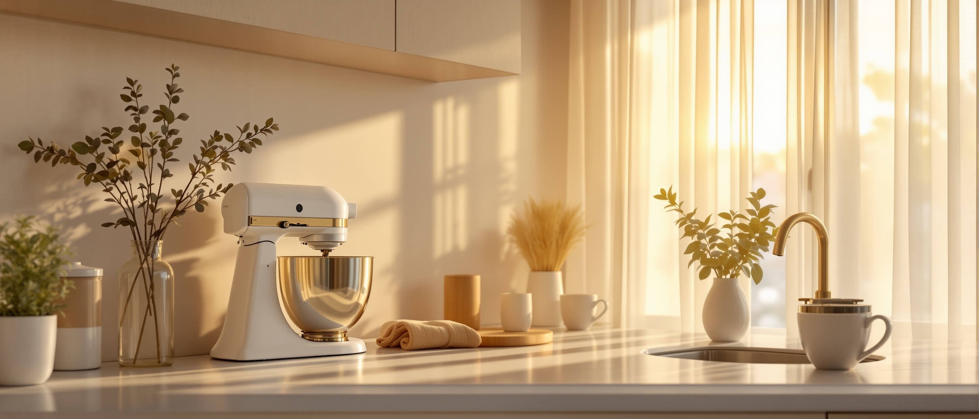 Quiet luxury kitchen at 6AM