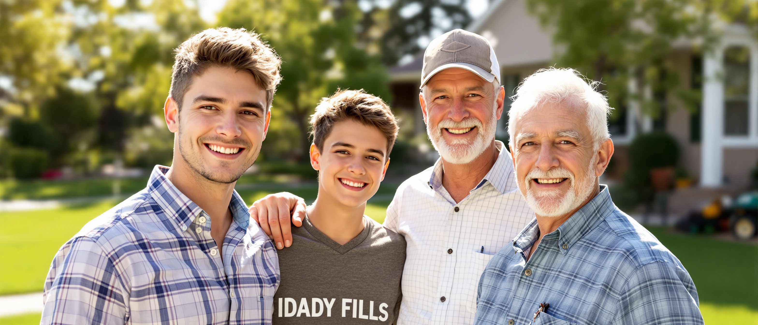 Kaden and Zack with their family