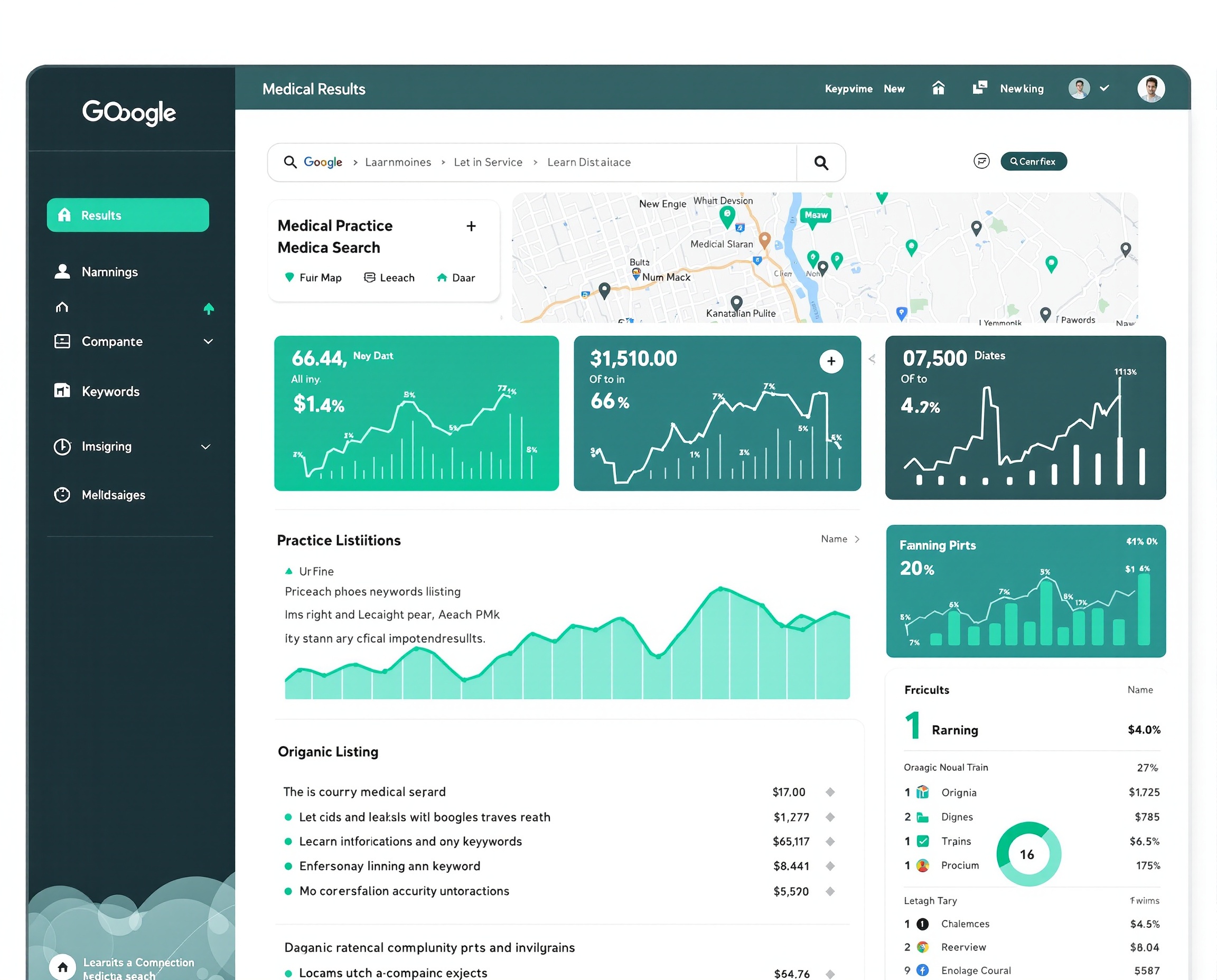 Medical SEO rankings
