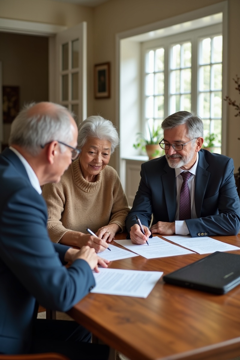 Mobile notary providing professional service at client home in Atlanta