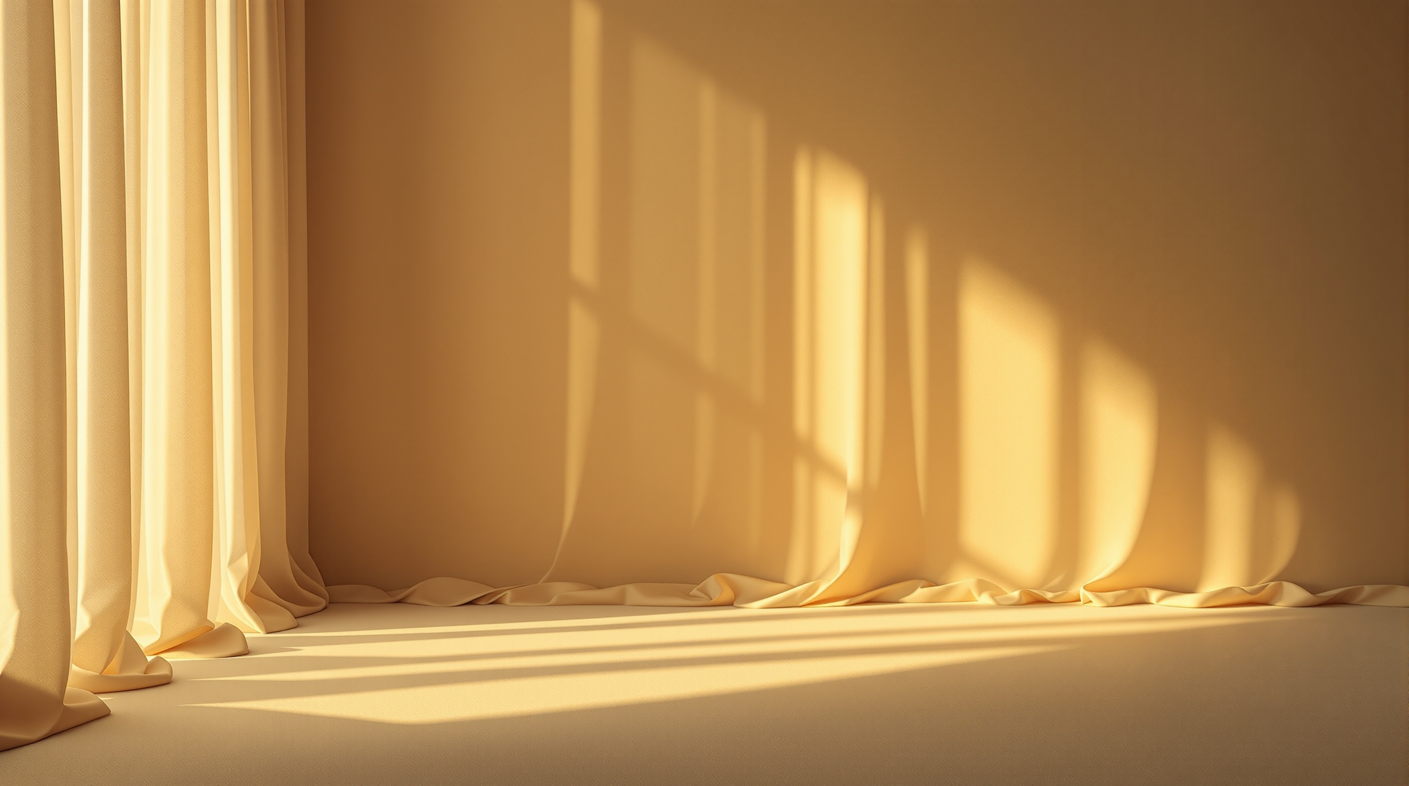 Warm light and shadow atmosphere