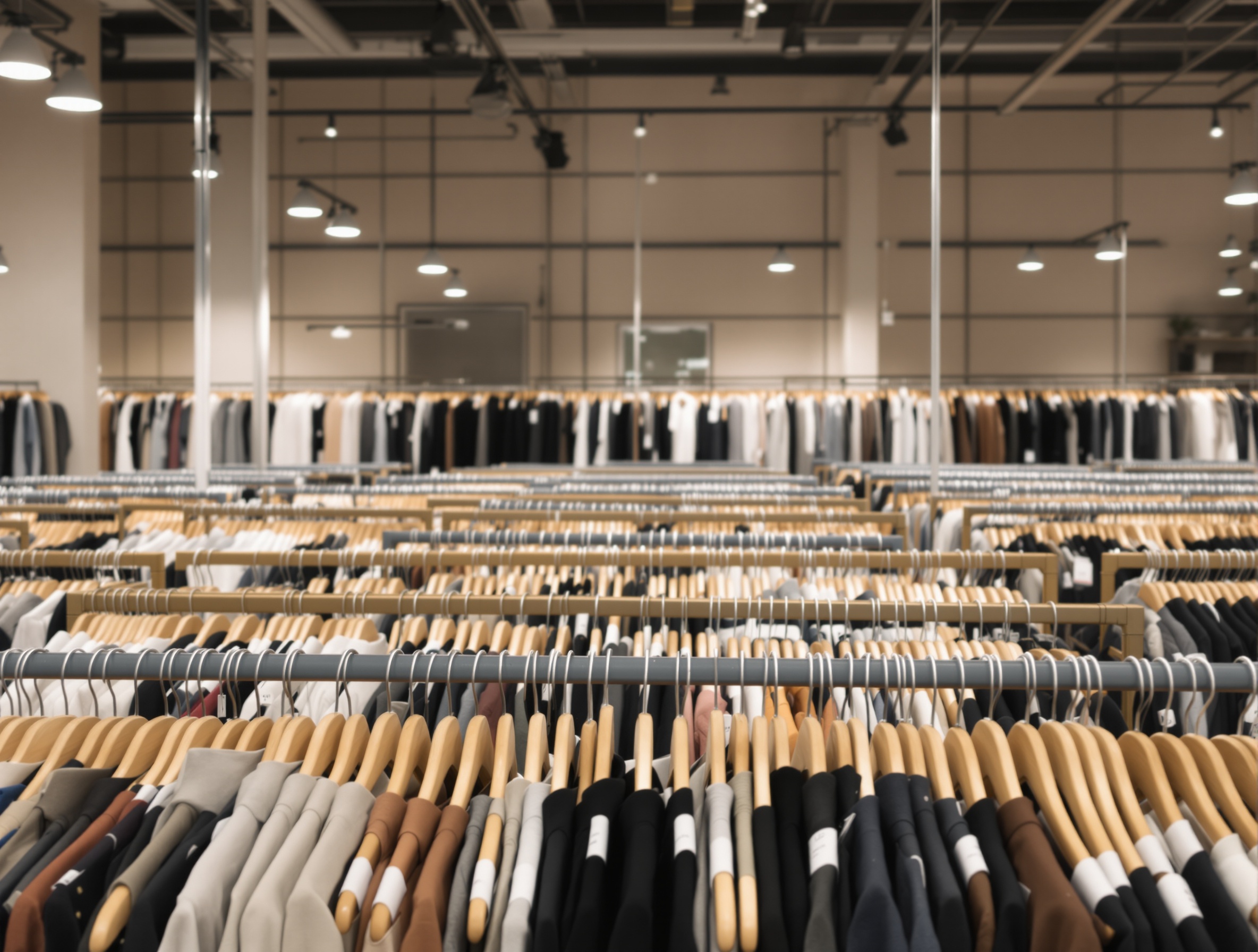 Modern fashion boutique workspace