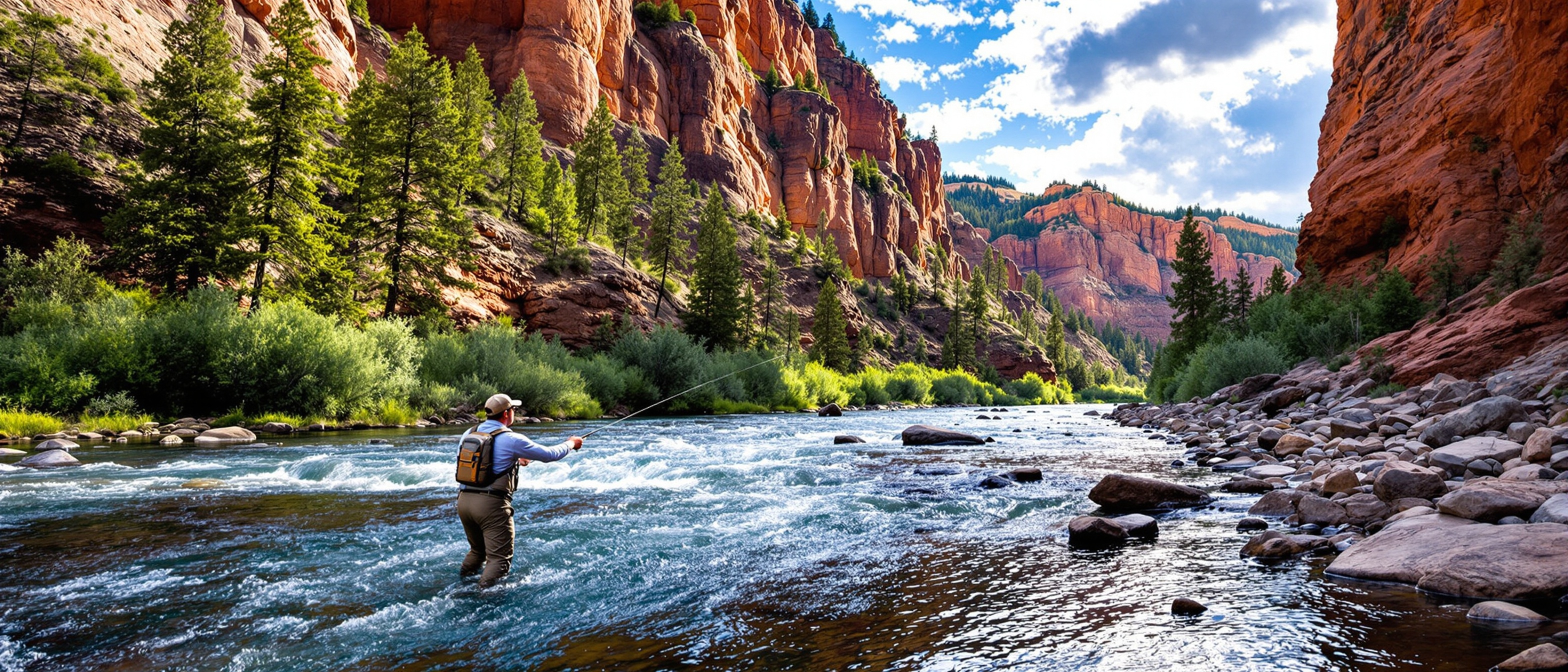 Fishing in The Arkansas River, Colorado