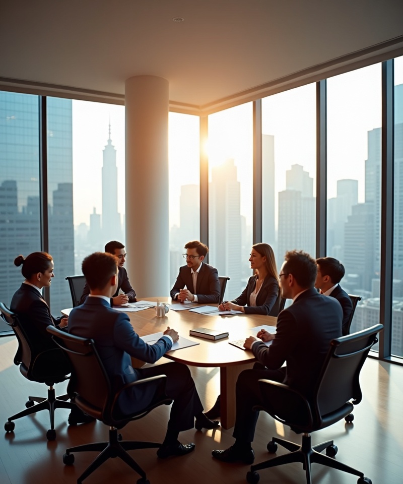 International business team in Shanghai office