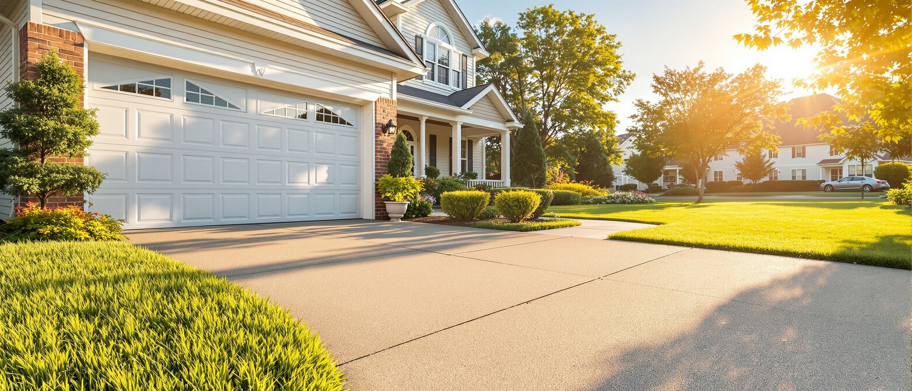 Clean driveway after Clutter Relief pickup service Plymouth WI