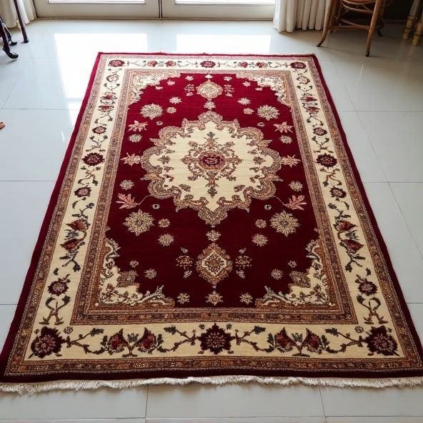 Handwoven Wool Carpet 3x4m