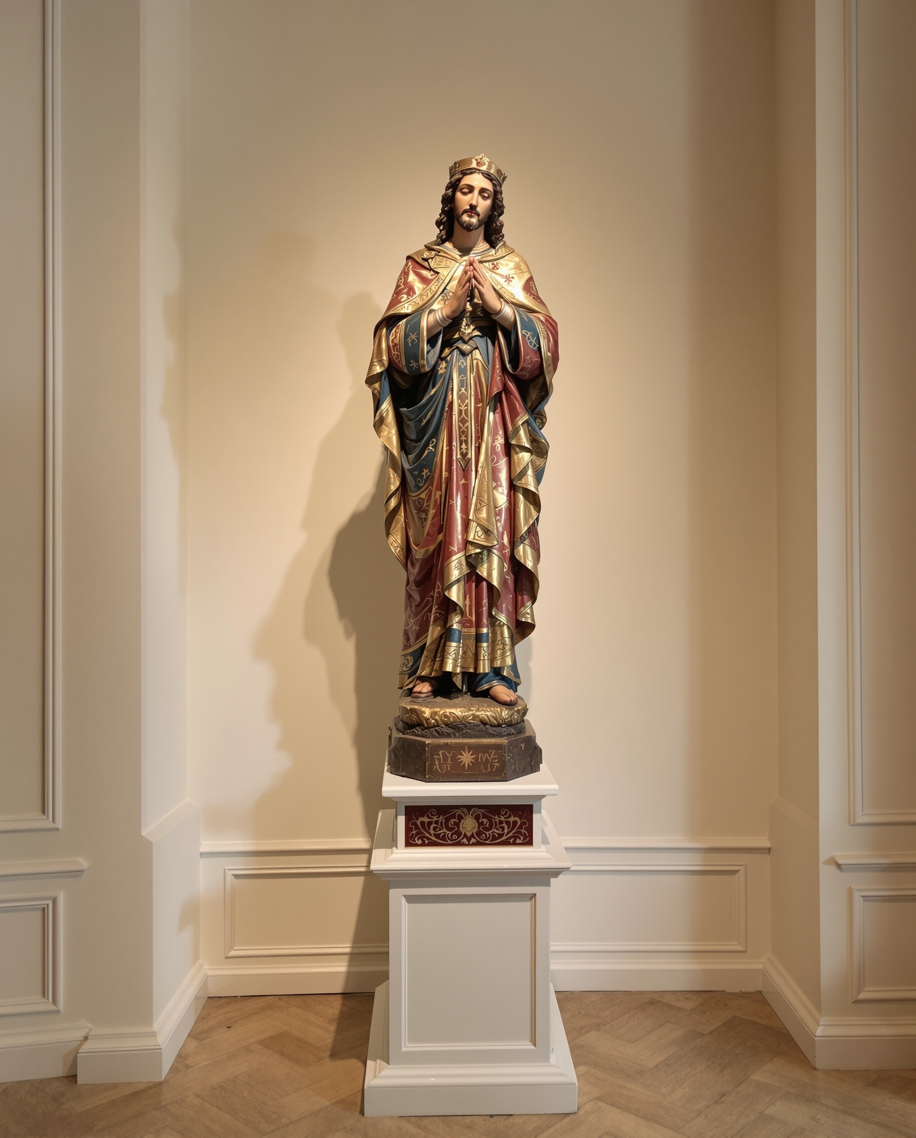 Escultura religiosa en madera policromada