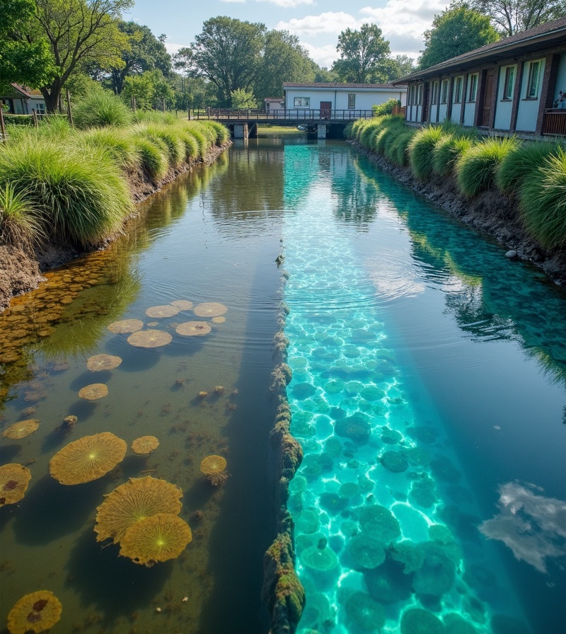 従来の養殖と循環型システムの比較