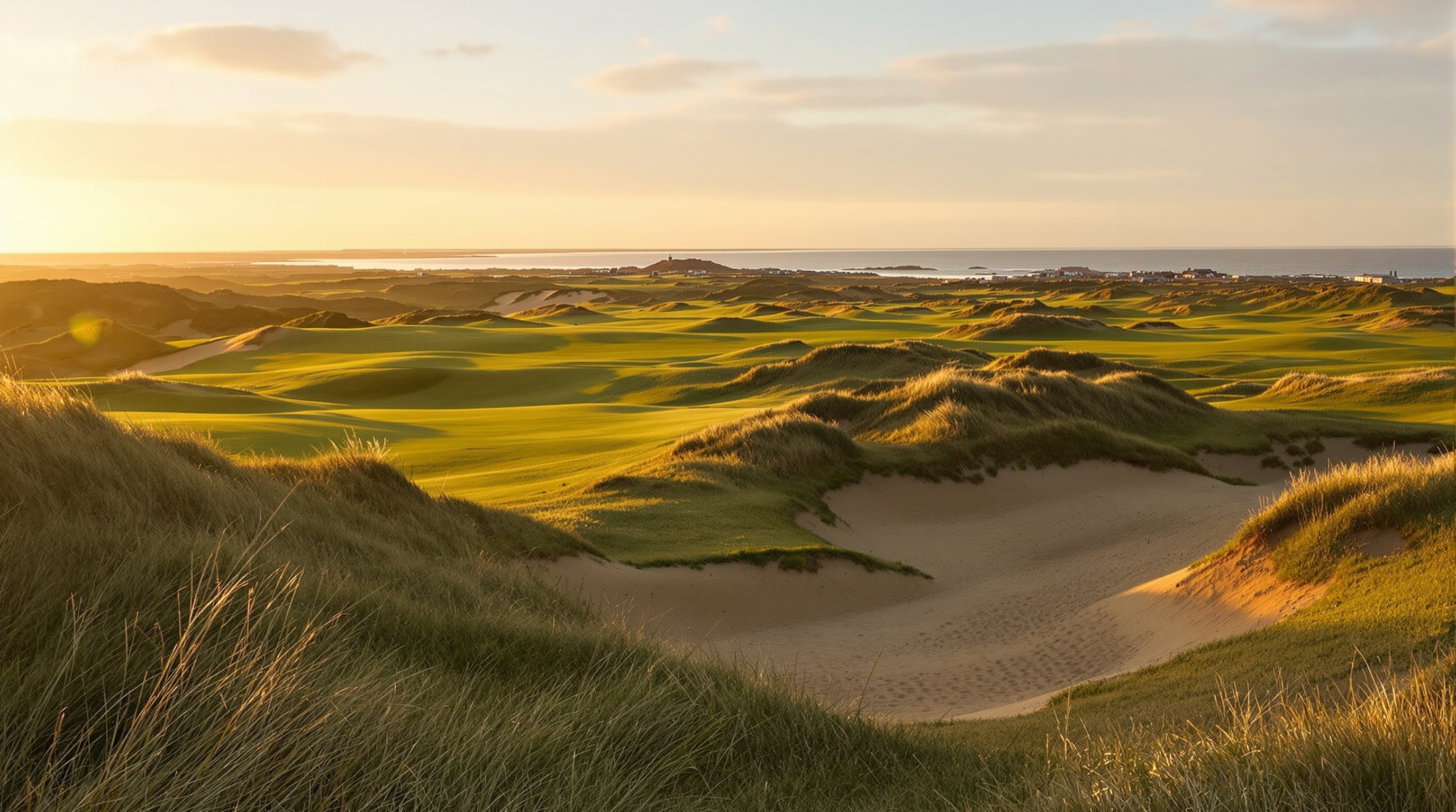 Kent coast golf tour — Royal St George's championship links at Sandwich England