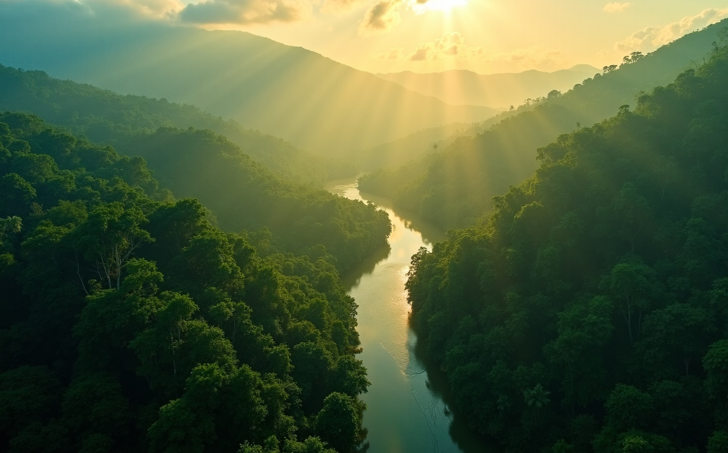 Tropical rainforest river