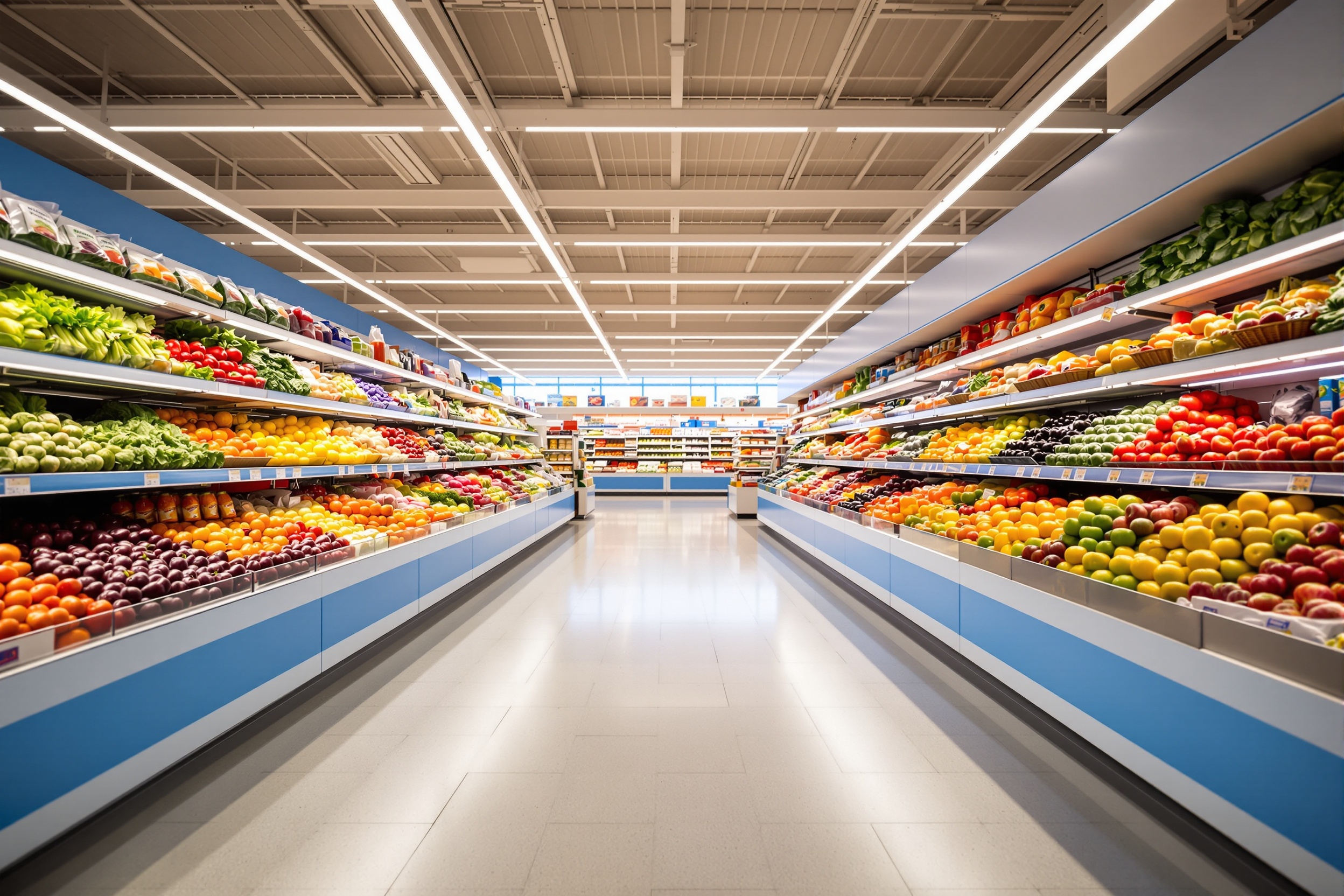 Supermarkt achtergrond