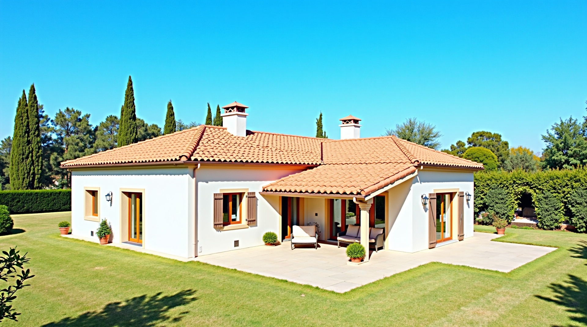 Villa provençale avec toiture neuve