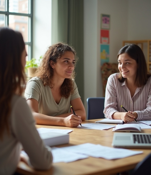 Advocate attending meeting