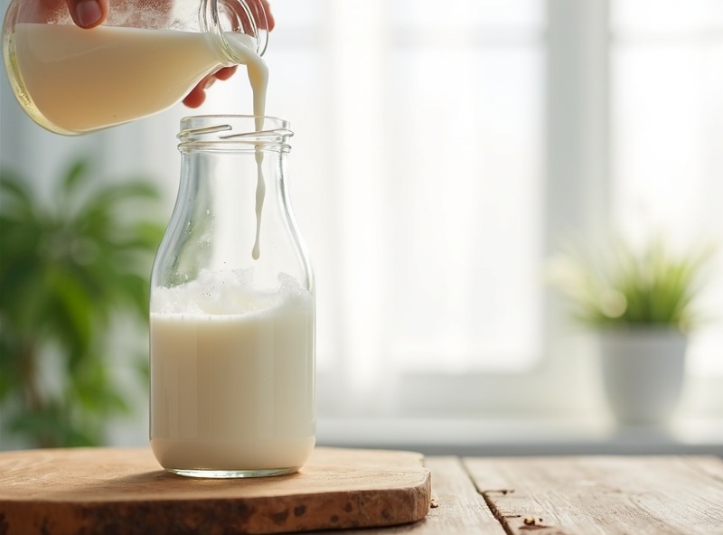 厳選された新鮮な牛乳