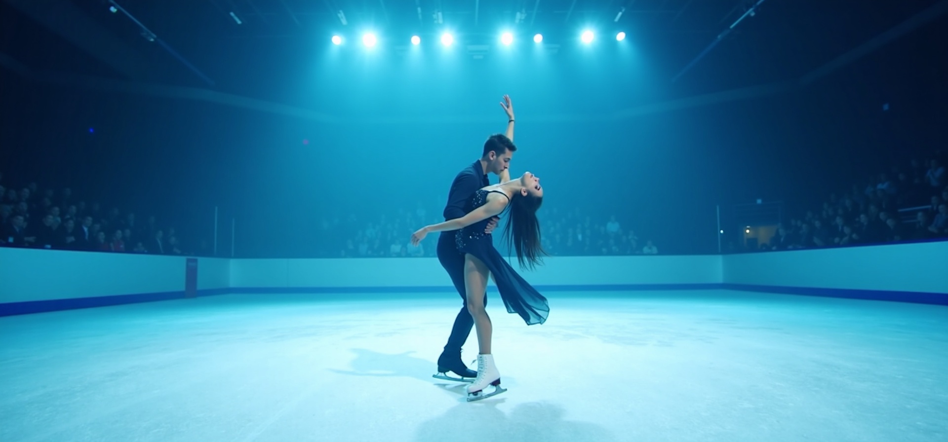 Figure skater performing