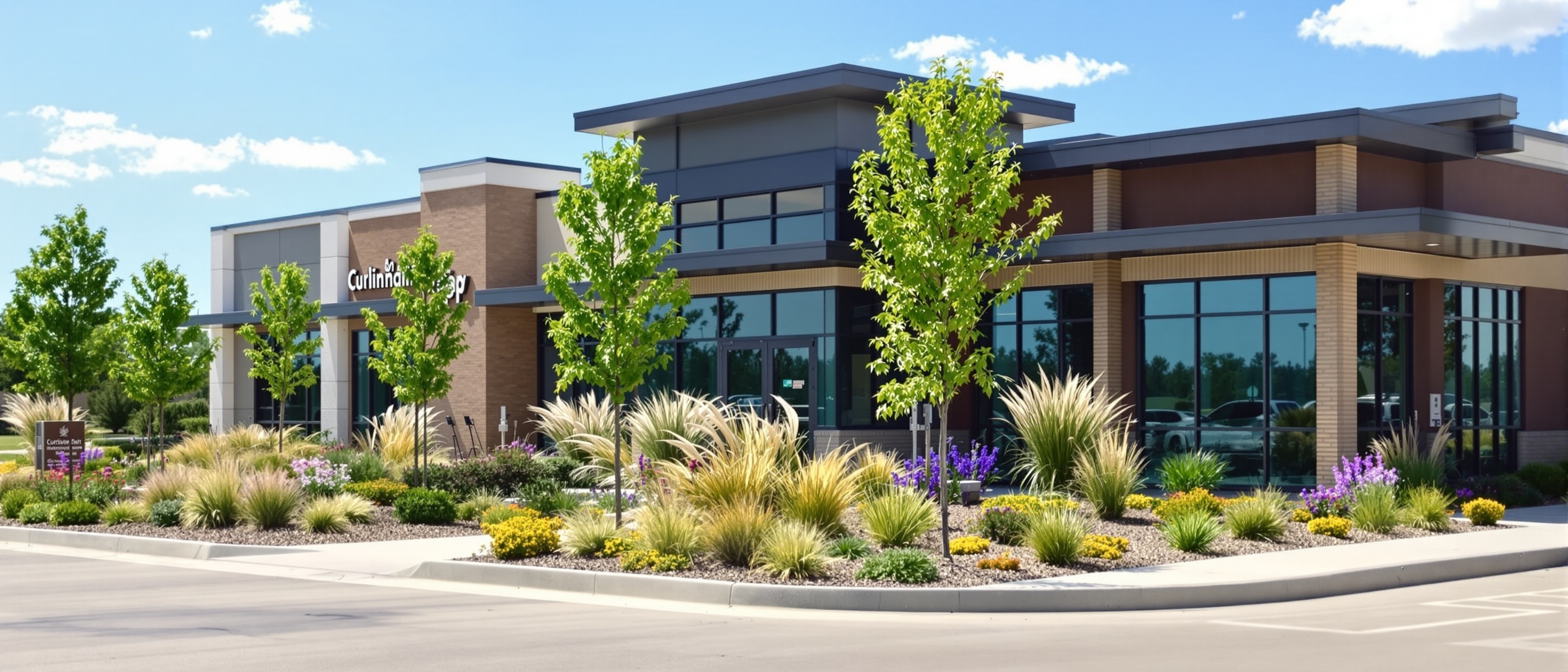 Commercial landscaping in Owasso